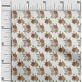 thumbnail image 2 of oneOone Velvet White Fabric Floral Craft Projects Decor Fabric Printed By The Yard 58 Inch Wide, 2 of 4
