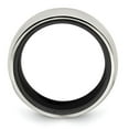 thumbnail image 2 of Edward Mirell Black Ti & Sterling Silver Polished Domed Ring, 2 of 8