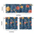 thumbnail image 6 of Vintage Farmhouse Curtains 24 Inch - 3 Panel Bohemian Wildflower Set with Rustic Floral Print, Rod Pocket Kitchen Window Drapes, 6 of 6