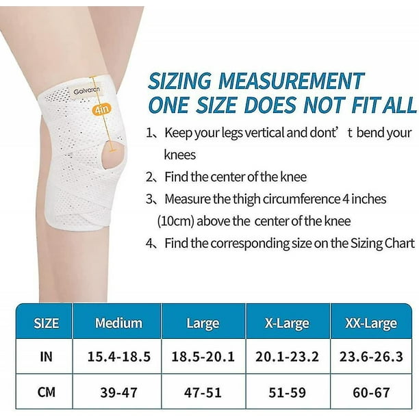 Knee Brace, Arthritis And Meniscus Tear Knee Brace Adjustable Knee Brace  Men's And Women's Sports Knee Brace-XL-（jeepmog）
