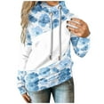 thumbnail image 1 of Sweat à Capuche d'Hiver pour Femmes Mode Pull de Noël Hoilidy Imprimé Xmas Pull Mi-Long Blouse Ample Col Rond Cardigan Chaud, 1 of 6