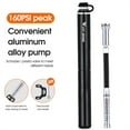 thumbnail image 4 of Aluminum Alloy 130PSI Foot Tire Pump Portable Mountain Bike Inflator Basketball Inflator Hand Pump Cycling Accessory, 4 of 7