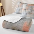 thumbnail image 4 of Homewish Watercolor Tie Dye Quilt King,Vintage Abstract Artwork King Coverlet Set,3 Pieces, 4 of 7