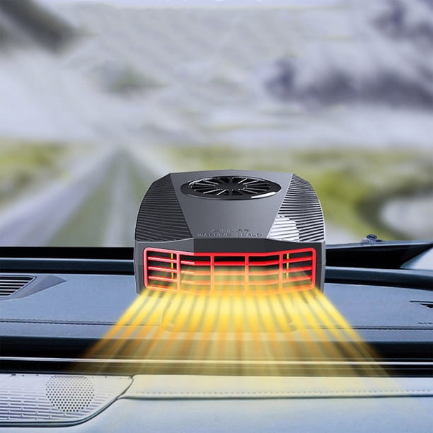 Calefactor y refrigerador portátil de coche de 150W 12V - Desempañador y desempañador ajustable a 360° para parabrisas, calefacción y refrigeración rápidas con carcasa ABS
