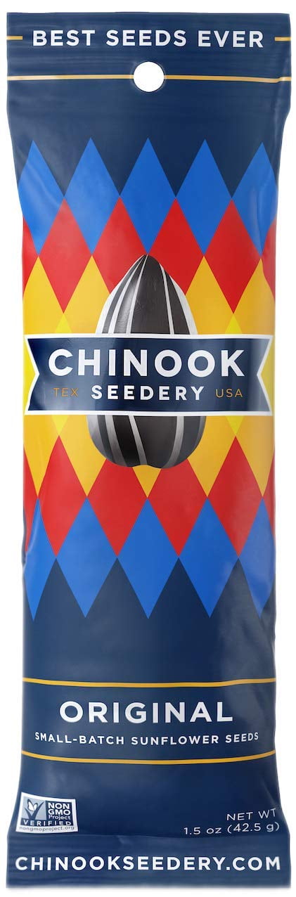 Chinook Seedery Roasted Sunflower Seeds - 1.5 Ounce (Pack of 36) - Original Flavor