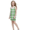 thumbnail image 3 of Cute Summer Dresses for Teen Girls Size 5-14 Spaghetti Strap Sundresses with Pockets Kids Trendy Plaid Printed Vacation Short Mini Dress, 3 of 5