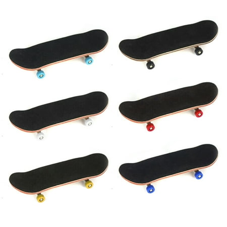 Ape Skate - Brain Development New Finger Skateboard Deck Mini Board Games Toy Gift- Maple Wood Finger Skate Board Blue Grit Foam Tape