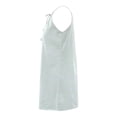 thumbnail image 3 of Vestido George para Mujer Tipo Lino Cuello Halter Sin Manga Escote Amplio Verde Talla EG, 3 of 4