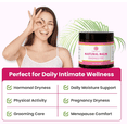 thumbnail image 3 of Natruveda Natural Fragrance Free Vulva Balm & Vaginal Moisturizer for Dryness, Menopause Soothing Cream, Feminine Care, 3 oz (2 pack), 3 of 5