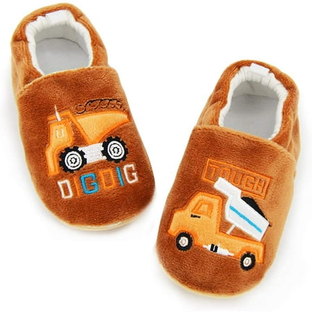 

Toddler Baby Boys Girls Shoes Non Skid Slipper Sneaker Moccasins Infant First Walker House Walking Crib Shoes(6-24 Months)