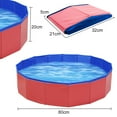 thumbnail image 6 of Hanmun Collapsible Kiddie Pool Hard Plastic Dog Pool - Ball Pit Portable Pet Bath Tub Durable Pool for Puppy, Toddler Outdoor Water Game for Backyard 47.2", Round, 6 of 7