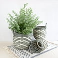thumbnail image 2 of CoSoTower 3-Pack Stackable Hand Woven Wicker Storage and Laundry Basket with Handles, 2 of 7