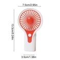 thumbnail image 3 of Deeceymbur Handheld Fan 3 Speed Adjustable USB Rechargeable Portable Small 4 Colors Summer Cooling Personal Outdoor Use, 3 of 6