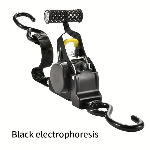 DEXIMRO Motorcycle Tie Down Straps (1.5"*8ft),Tie Down Straps Ratchet,Heavy Duty Tie Down Strap Keeps Tension When Your Load Shifts,Used for Motorcycle, ATV, UTV, Truck & More(White)