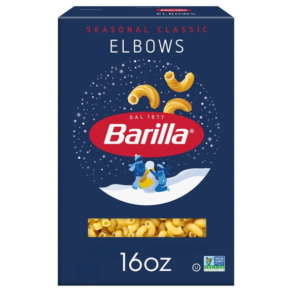 Barilla Classic Non-GMO, Kosher Certified Elbows Pasta, 16 oz
