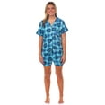 thumbnail image 3 of Disney Stitch Pajamas Women's Plaid All-Over Design Notch Collar Sleep Set, 3 of 6