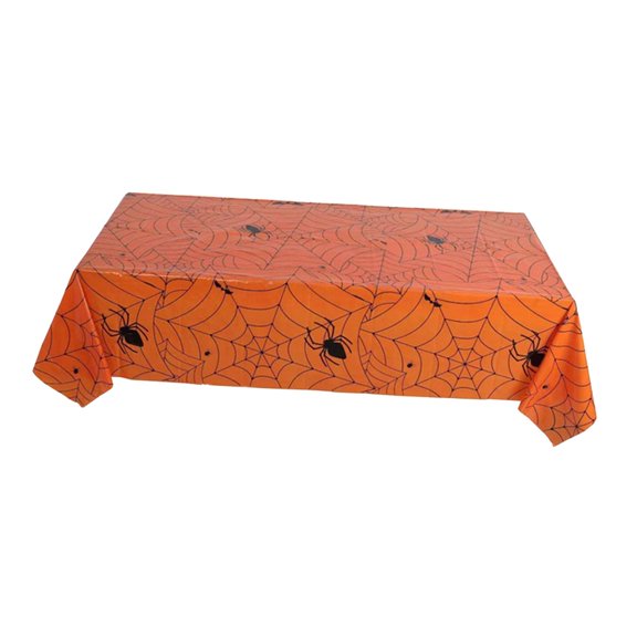 Esquirla Halloween Table Cloth 54x108inch Waterproof for Dining Room Indoor Halloween Yellow
