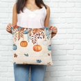 thumbnail image 2 of Orange Blue Pumpkins Fall Pillow Covers 20x20 Inch Decorative Throw Pillow Cover, Weeping Botanical Thanksgiving Retro Sofa Pillowcases Accent Cushion Case Home Decor Bedroom Living Room, 2 of 6