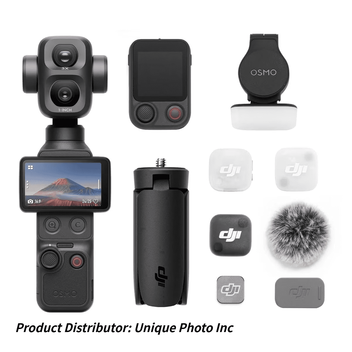 for DJI Pocket Four Pro(4P) Vlogging Camera 1-Inch CMOS 4K240fps 17-Stop Dynamic Range 210min Battery, Dual-Lens