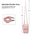 thumbnail image 6 of KALUNMA Small Crossbody Cell Phone Bag for Women, Adjustable Leather Shoulder Handbag Mini Wallet with Credit Card Slots, 6 of 9