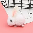 thumbnail image 2 of OULII 5Pcs Plush Rabbit Hair Barrettes Assorted Colors Elegant Hair Pins for Party Headwear, 2 of 8