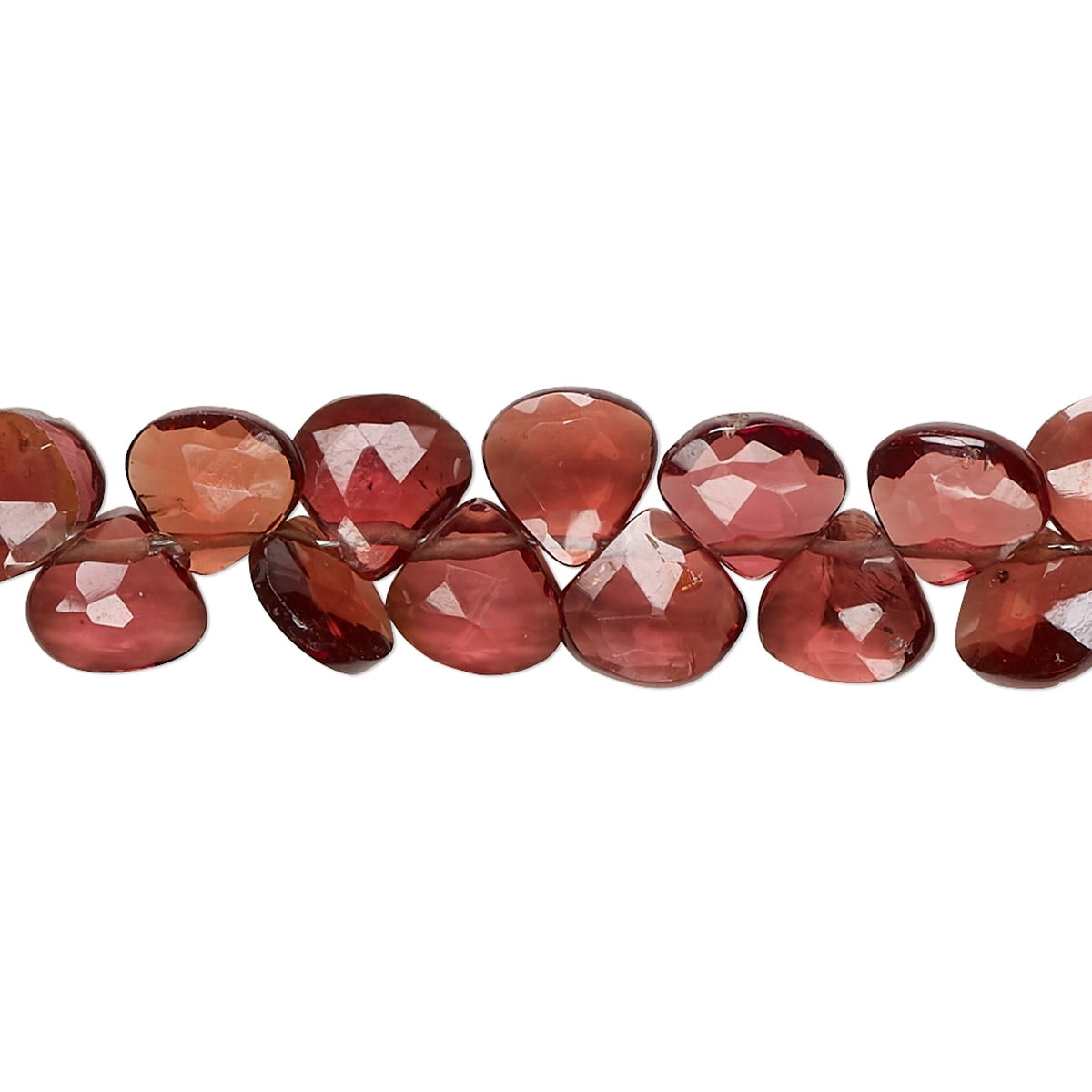 Natural Garnet Beads Handmade Gemstone Beaded Necklace Assorted Shape & Size 