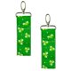 thumbnail image 2 of 2PCS St. Patrick's Day Lipstick Bag Four Leaf Clover Printed Lipstick Bag Festival Lipstick Storage Bag Portable Lipstick Cover for Women Use Style 1, 2 of 2