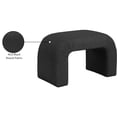 thumbnail image 2 of Meridian Furniture Niagara Black Boucle Fabric Bench, 2 of 7
