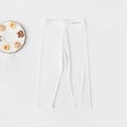 thumbnail image 4 of IFNWSV Girls Yoga Pants Solid Stretchy High Waisted Leggings Athletic Cropped Tights for Active Wear White 10 Years, 4 of 7