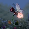 thumbnail image 4 of Red Solar Butterfly Stake Light, 4 of 7