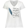 thumbnail image 3 of Inktastic Jane Austen Book Quote Women's Plus Size V-Neck T-Shirt, 3 of 5