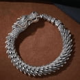 thumbnail image 4 of Pulsera De Hueso De Dragón Cadena Vintage Con Caja Premium Xtellar plateado, 4 of 4