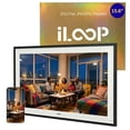 thumbnail image 1 of iloop Cadre Photo Numérique 15,6 Po / Écran Tactile Wi‐Fi, 32 Go / Application Frameo / sur Table Ou Mural, 1 of 3