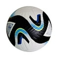 thumbnail image 4 of Balón de fútbol tamaño 5, balón de entrenamiento de fútbol, ​​cosido a mano y PU duradero Negro, 4 of 9