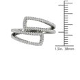 thumbnail image 3 of aaXia 10K White Gold 1/3ct. TDW Diamond Bypass Open Shank Ring (H-I, I1-I2), 3 of 6