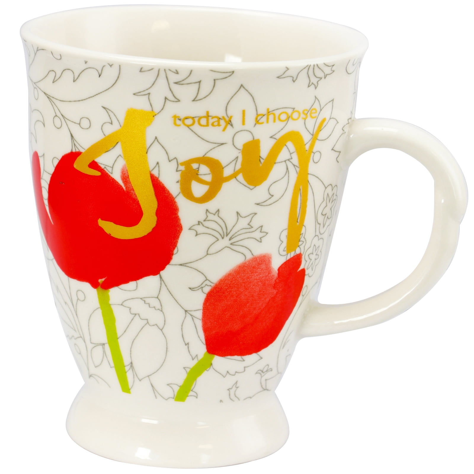 Gibson Home 17.4 oz Cup Set, Set of 4 Assorted Designs