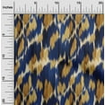 thumbnail image 2 of oneOone Cotton Silk Royal Blue Fabric Ikat Craft Projects Decor Fabric Printed By The Yard 42 Inch Wide, 2 of 4
