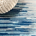 thumbnail image 4 of JONATHAN Y CONTEMPORARY POP 2 x 8 Runner Rug, Linear Half-Stripe - Blue/Cream, CTP112A-28, 4 of 10