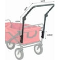 thumbnail image 3 of Push Handle for Wagon,Folding Utility Wagon Cart Spare Parts Conversion,Wagon Folding Push Handle for Camping Wagon,for Grocery Cart Beach Shopping Cart, 3 of 7