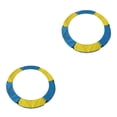 thumbnail image 1 of Eigraketly Cojín de repuesto para cama elástica, acolchado de seguridad, cubierta de resorte, amarillo, azul, 1,5 m Amarillo azul 1.5 m 2Conjunto, 1 of 1