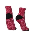 thumbnail image 4 of Bingfone Pink Glitter Design Patterned Men'S Women'S Casual Cotton Socks, 4 of 9
