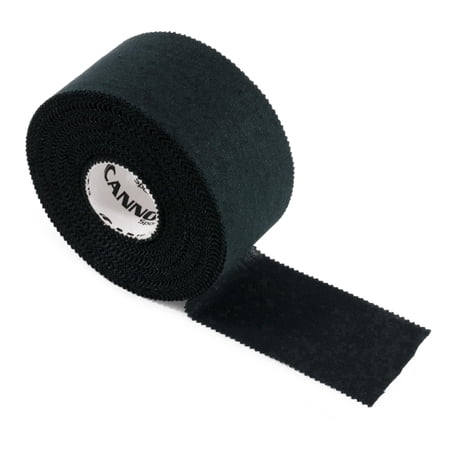 Cannon Sports Premium Athletic Tape - 1.5” x 45 Feet Per Roll - Easy Tear, No Sticky Residue, Very Strong, Hypoallergenic and Latex Free- Ideal for Sprains, Strains, First Aid – 1 Roll (Black)