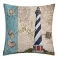 thumbnail image 1 of Funda de almohada de felpa de Faro de mar con conchas, funda de cojín de sofá para mejorar el hogar, decoración del hogar, 40x40, 60x60, 1 of 4