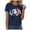 Navy, variant on TOWED22 USA Shirts for Women 4th of July Shirt Women Cute Patriotic Print Tshirt America Tee Tops(Blue,L)