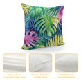 thumbnail image 4 of Acheng Palm Leaves with Lush Branches and Leaves Tropical Jungle Palm Leaves Plush Pillowcase White, 4 of 5