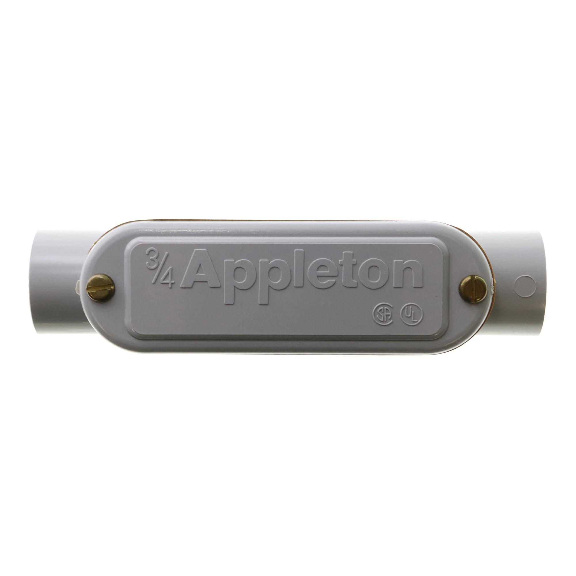 Appleton C75P NonMetallic PVC TypeC Conduit Fitting, 3/4Inch, (35