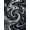 Black, Pattern 5, variant on ODIKA 4'x6' Machine Washable Non-Slip Area Rug, Abstract Black High Traffic Rug, Black, 1127680