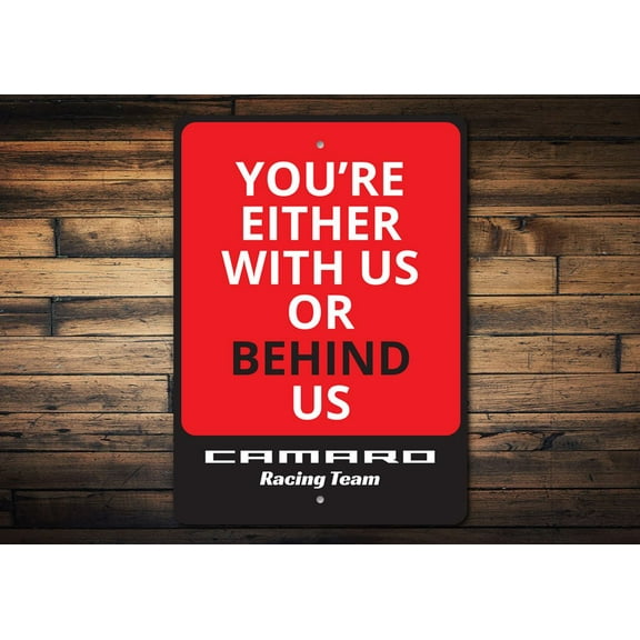 Camaro Racing Novelty Sign, Metal Wall Decor - 10x14 inches