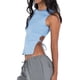 thumbnail image 4 of Lucakuins Camiseta sin mangas para mujer, cuello redondo, sin espalda, con cordones, chaleco de verano para fiesta en el club Lucakuins  moda, 4 of 6