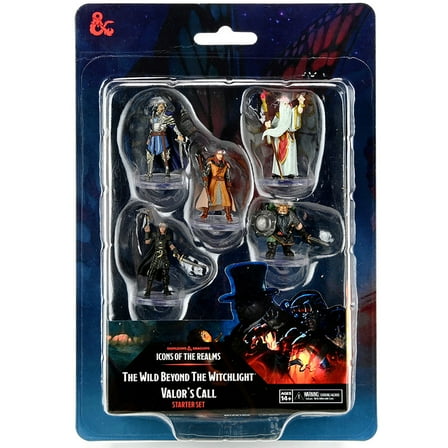 D&D Icons of the Realms: The Wild Beyond the Witchlight - Valors Call Starter Set - 5 Prepainted Mini-Figures, NPC, Set 20, Dungeons & Dragons